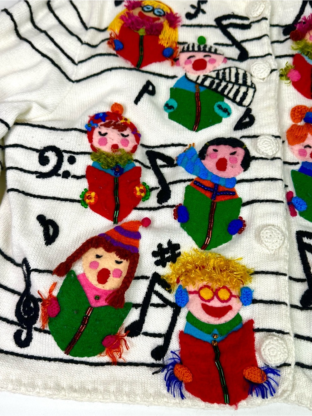 Michael Simon VINTAGE 1990s 3D Carole’s Sweater XL - Picture 4 of 11